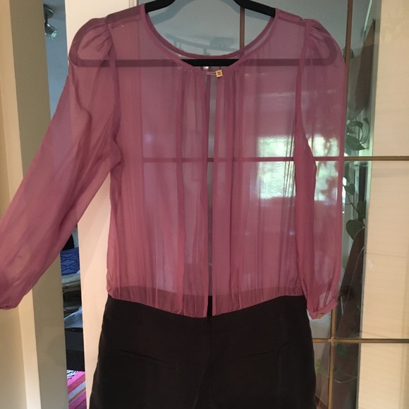 Silk sheer top and shorts romper - Christmas party attire! - Picture 2 of 5